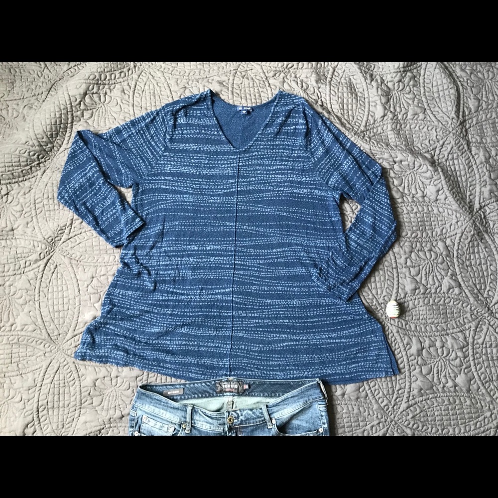 J.jill lightweight striped sweater